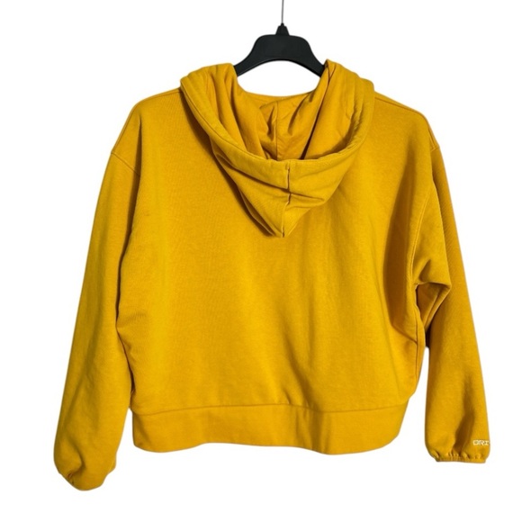 Nike Dry Fit Swoosh Fly Standard Issue Basketball Hoodie Yellow Ochre Size L - Picture 2 of 12